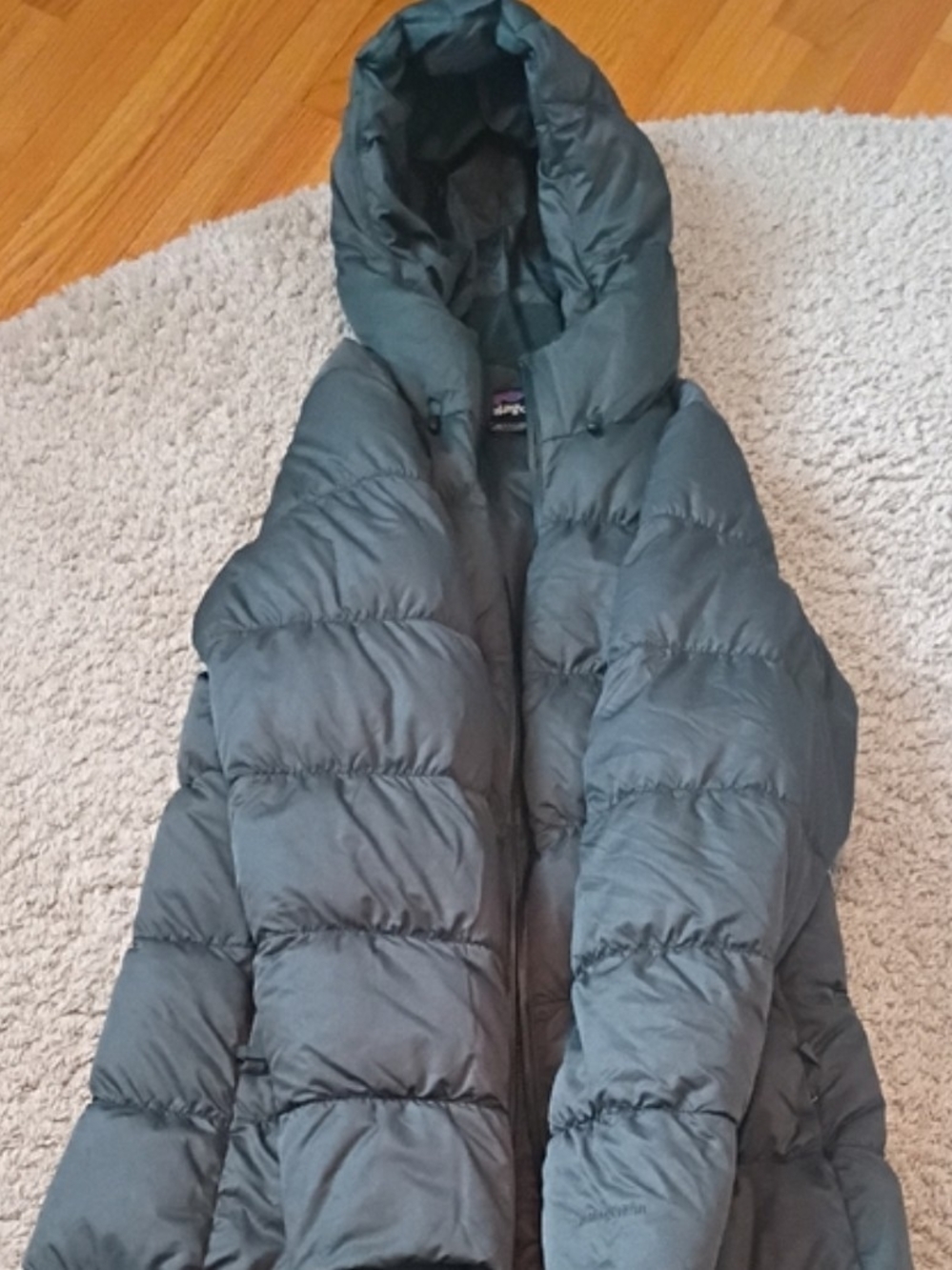 Patagonia Women's Hooded Puffer Coat - Dark Green